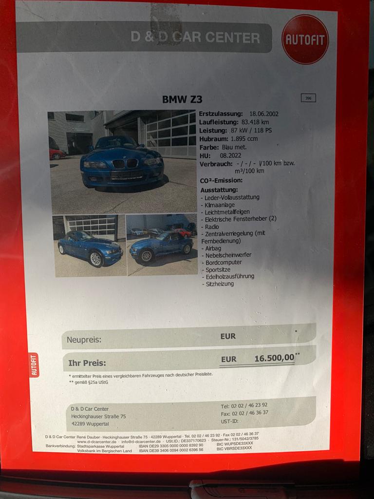 Ganz schön offen - BMW Z3 