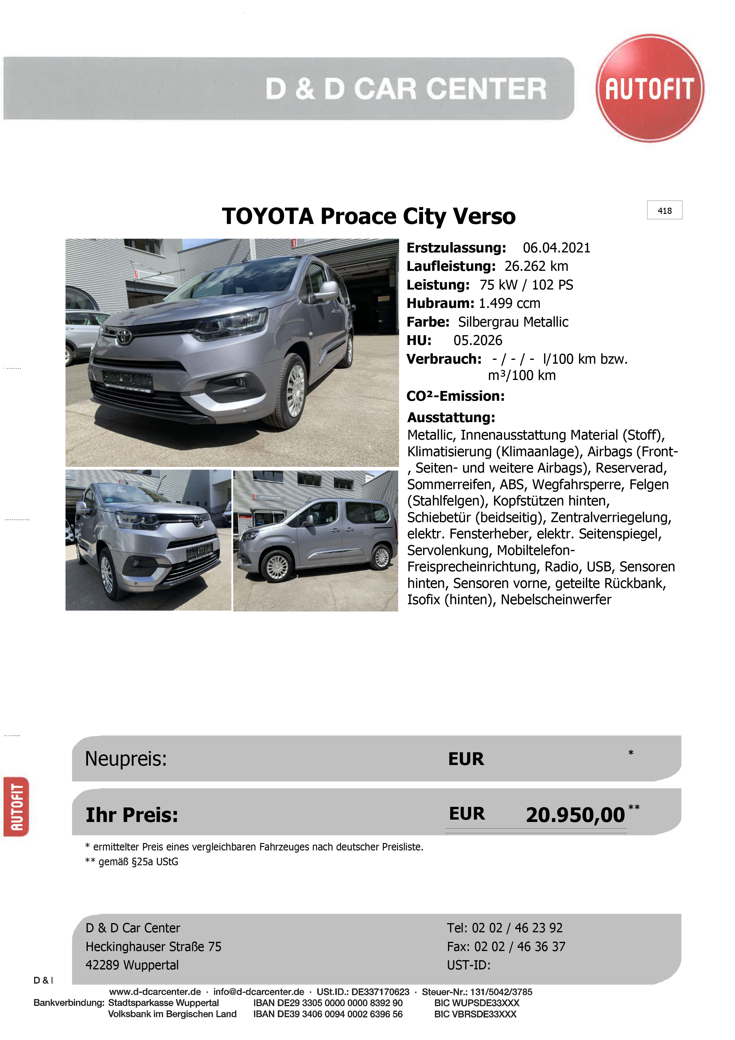 TOYOTA Proace City Verso